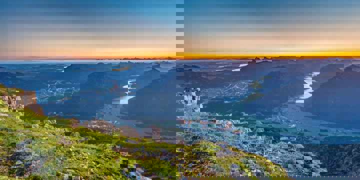 Sonnenuntergang in der Ferienregion Reutte