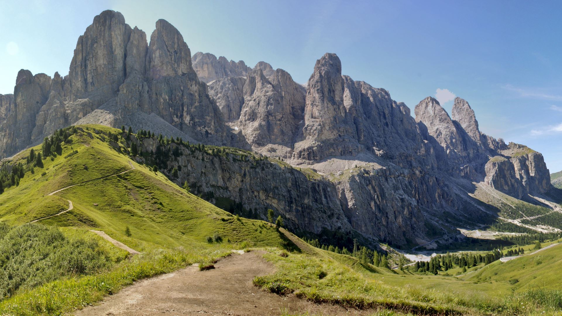 Die Dolomiten im Sommer