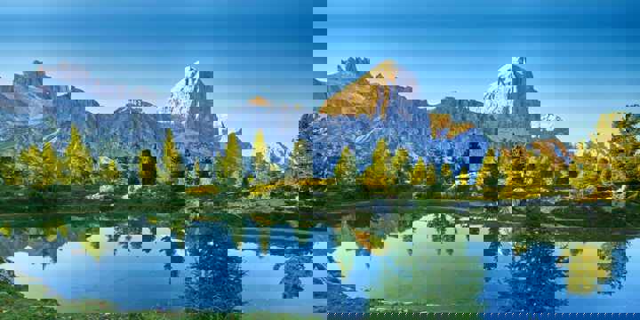 Bergsee in den Dolomiten